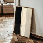 Abstract 1846 Canvas Art 18" x 24" / 45 x 60 cm / Black