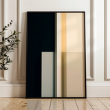 Abstract 1847 Canvas Art 18" x 24" / 45 x 60 cm / Black