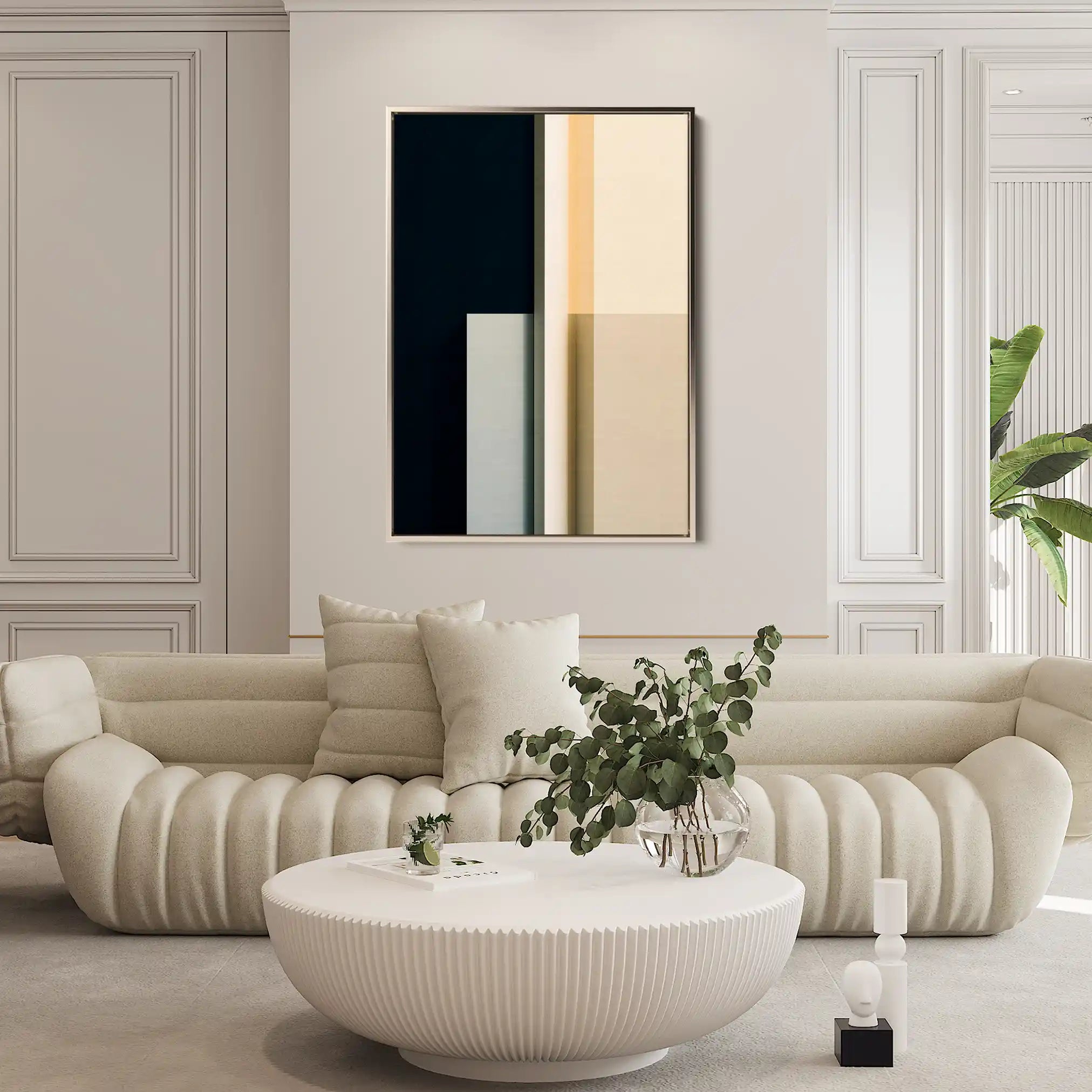 Abstract 1847 Canvas Art 18" x 24" / 45 x 60 cm / Black