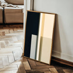Abstract 1847 Canvas Art 18" x 24" / 45 x 60 cm / Black