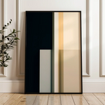 Abstract 1847 Canvas Art 60 x 40 cm / Black