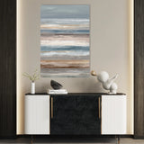 Abstract 1848 Canvas Art 18" x 24" / 45 x 60 cm / Black