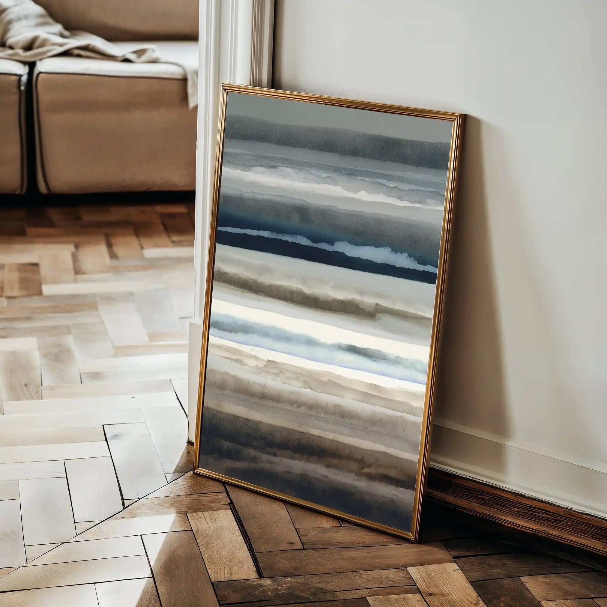 Abstract 1849 Canvas Art 18" x 24" / 45 x 60 cm / Black
