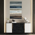 Abstract 1849 Canvas Art 18" x 24" / 45 x 60 cm / Black