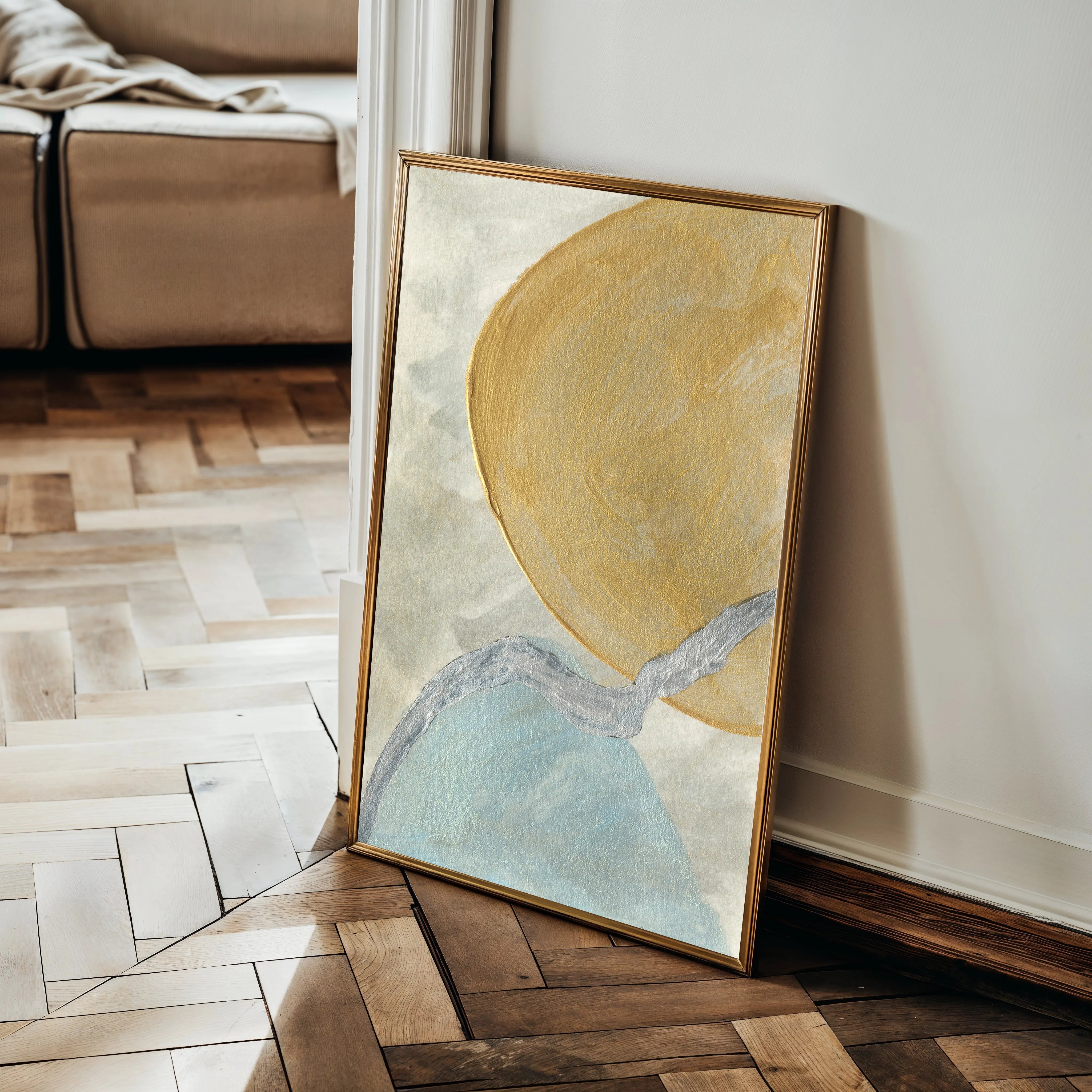 Abstract 185 Canvas Art 18" x 24" / 45 x 60 cm / Black