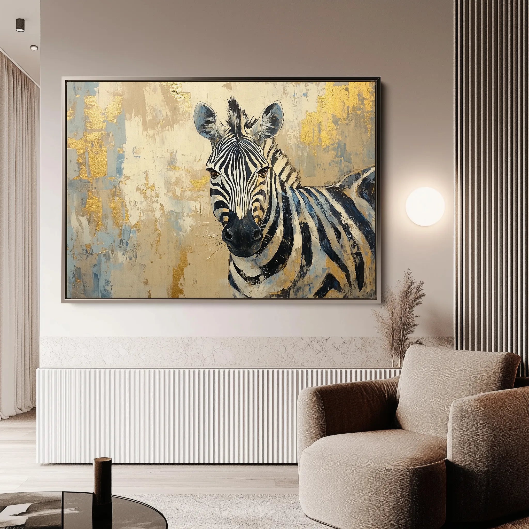 Animals 185 Canvas Art 18" x 24" / 45 x 60 cm / Black