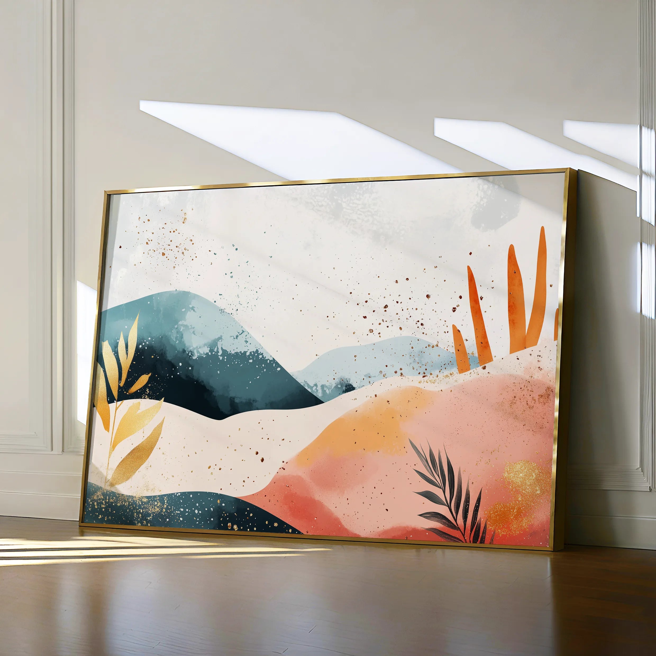 Boho 185 Canvas Art 18" x 24" / 45 x 60 cm / Black