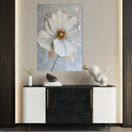 Floral 185 Canvas Art 18" x 24" / 45 x 60 cm / Black