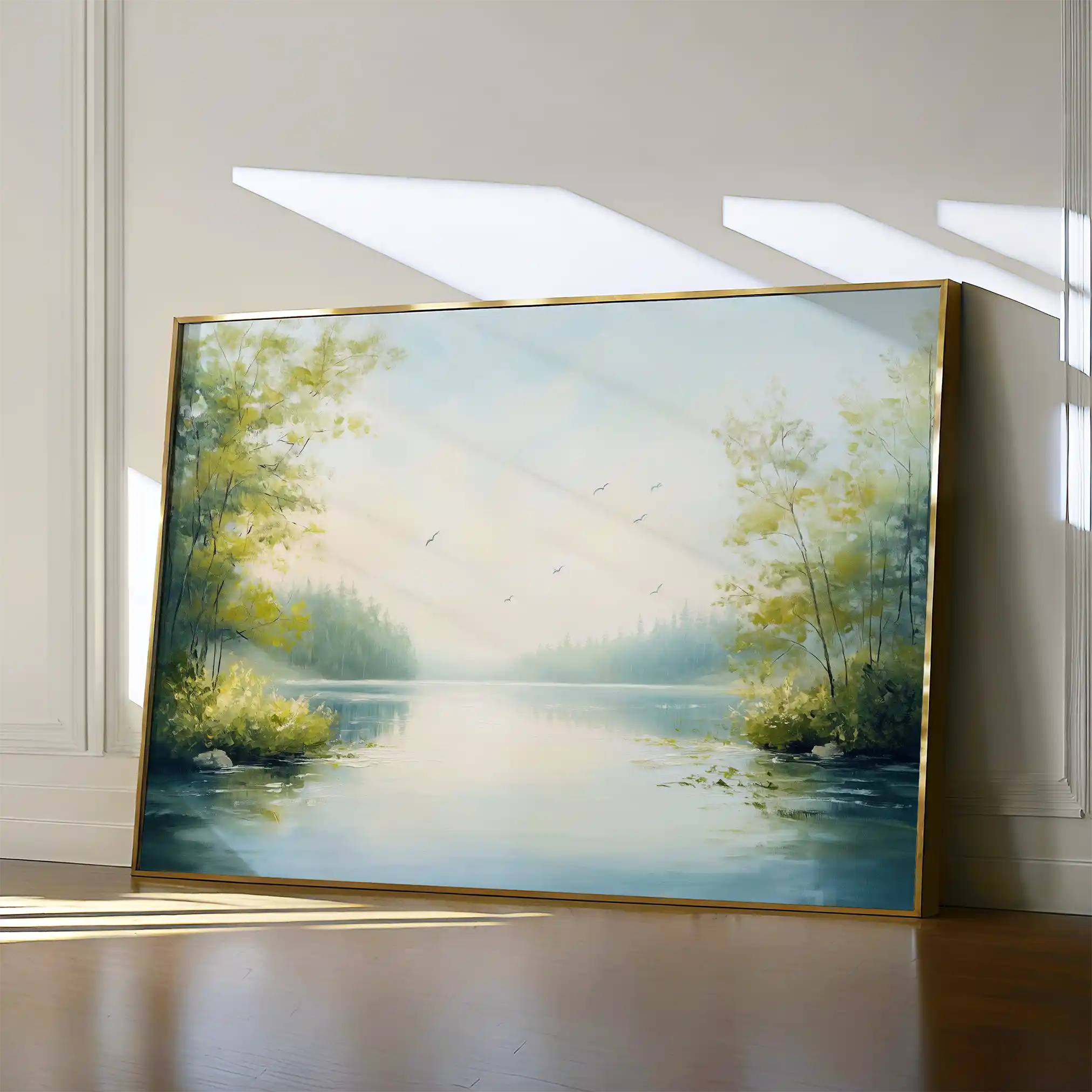 Landscape 185 Canvas Art 60 x 40 cm / Black