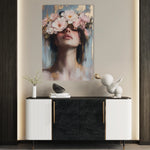 Portrait 185 Canvas Art 18" x 24" / 45 x 60 cm / Black