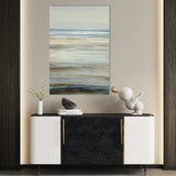 Abstract 1850 Canvas Art 18" x 24" / 45 x 60 cm / Black
