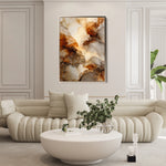 Abstract 1851 Canvas Art 18" x 24" / 45 x 60 cm / Black