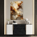 Abstract 1851 Canvas Art 18" x 24" / 45 x 60 cm / Black