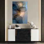 Abstract 1852 Canvas Art 18" x 24" / 45 x 60 cm / Black