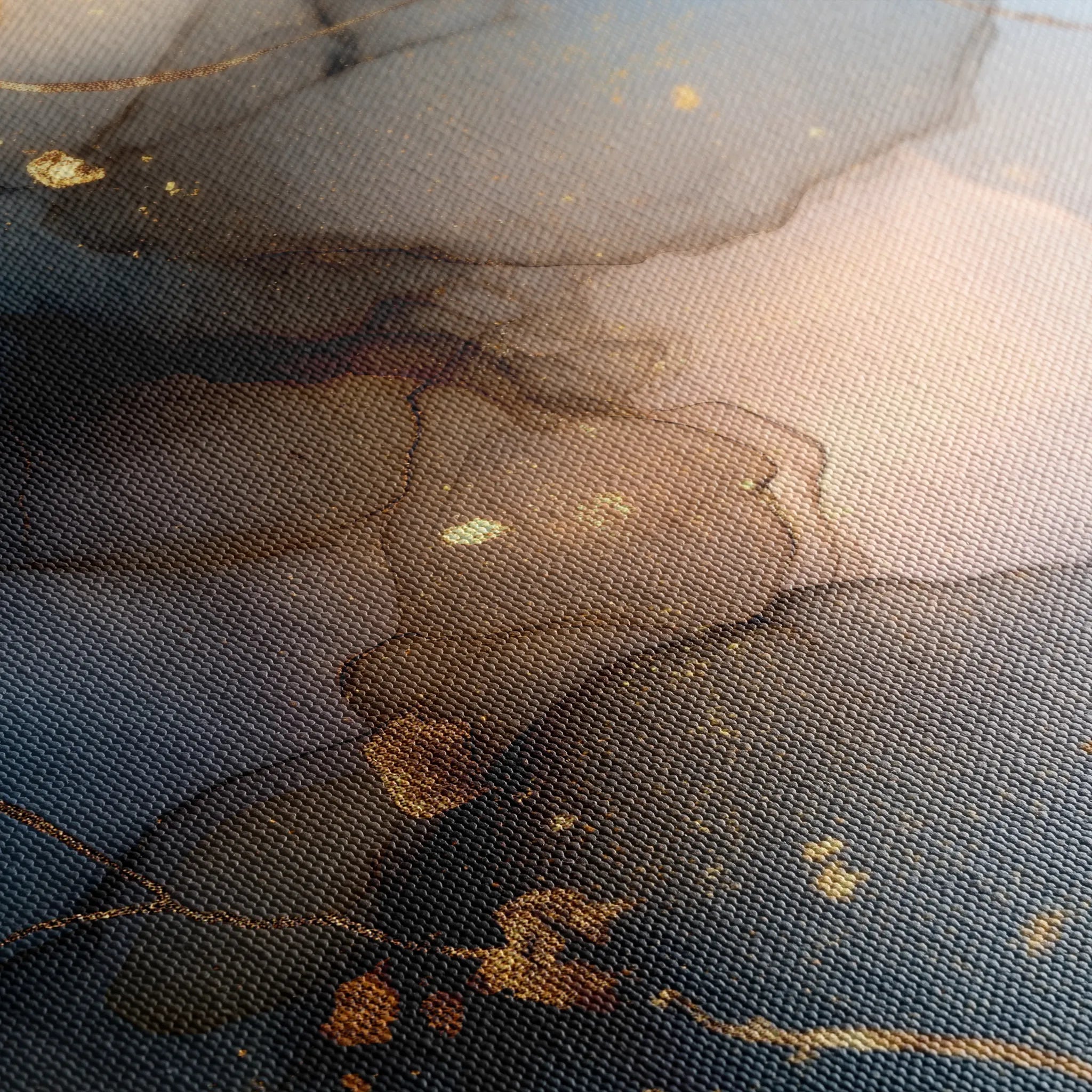 Abstract 1852 Canvas Art 18" x 24" / 45 x 60 cm / Black