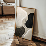 Abstract 1853 Canvas Art 18" x 24" / 45 x 60 cm / Black