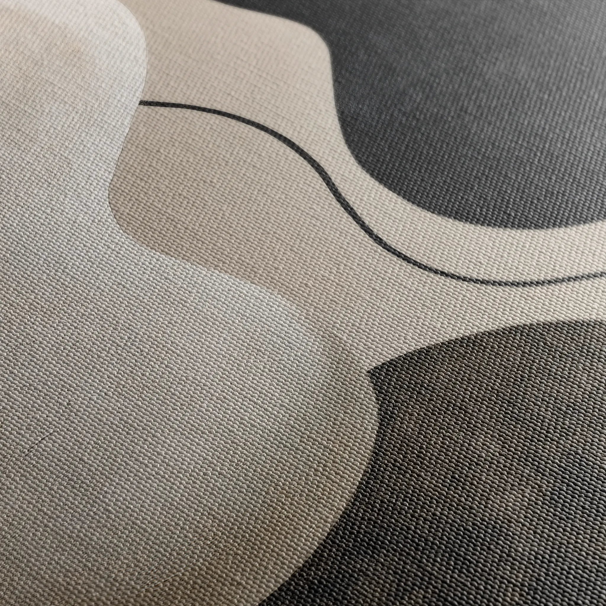 Abstract 1853 Canvas Art 18" x 24" / 45 x 60 cm / Black