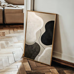 Abstract 1853 Canvas Art 60 x 40 cm / Black