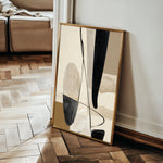 Abstract 1854 Canvas Art 18" x 24" / 45 x 60 cm / Black