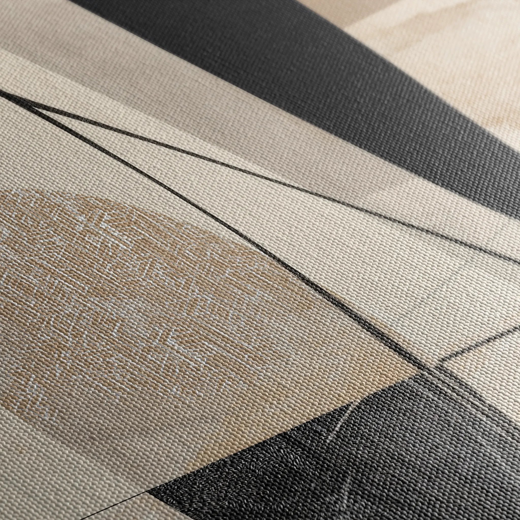 Abstract 1854 Canvas Art 18" x 24" / 45 x 60 cm / Black