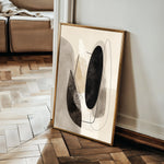 Abstract 1855 Canvas Art 18" x 24" / 45 x 60 cm / Black