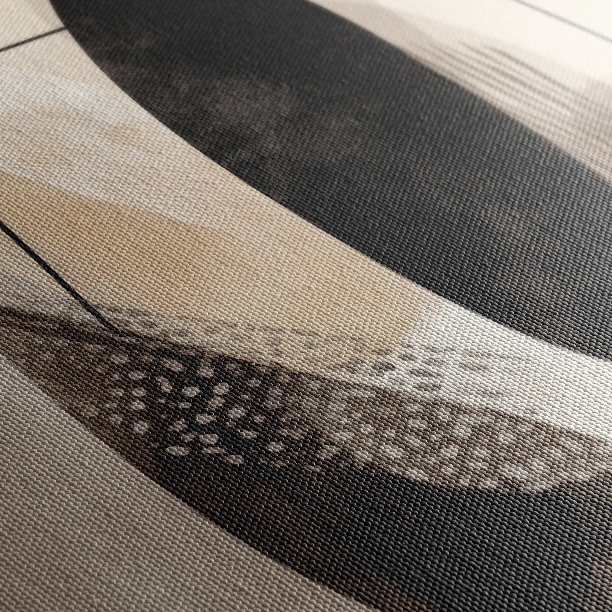 Abstract 1855 Canvas Art 18" x 24" / 45 x 60 cm / Black