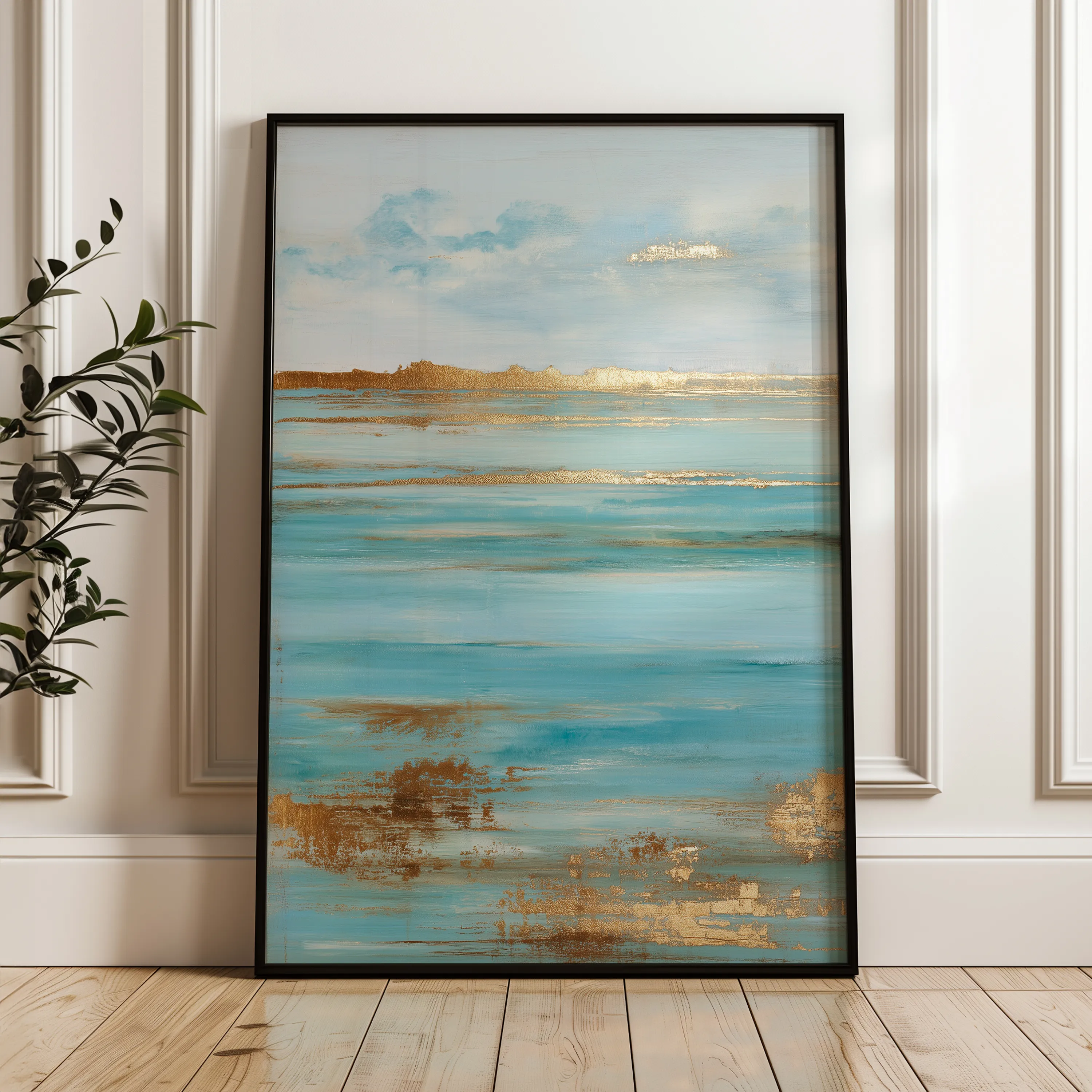 Abstract 1856 Canvas Art 18" x 24" / 45 x 60 cm / Black