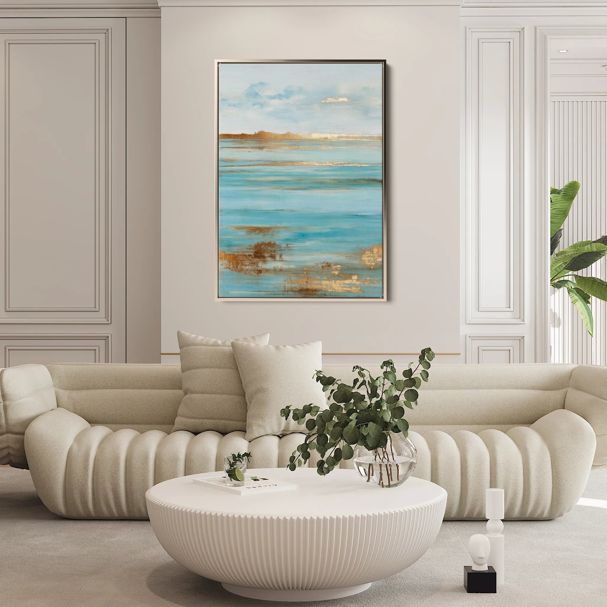 Abstract 1856 Canvas Art 18" x 24" / 45 x 60 cm / Black