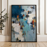 Abstract 1858 Canvas Art 18" x 24" / 45 x 60 cm / Black