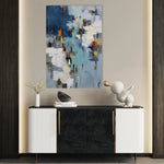 Abstract 1858 Canvas Art 18" x 24" / 45 x 60 cm / Black