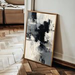Abstract 1859 Canvas Art 18" x 24" / 45 x 60 cm / Black