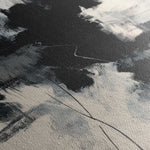 Abstract 1859 Canvas Art 18" x 24" / 45 x 60 cm / Black