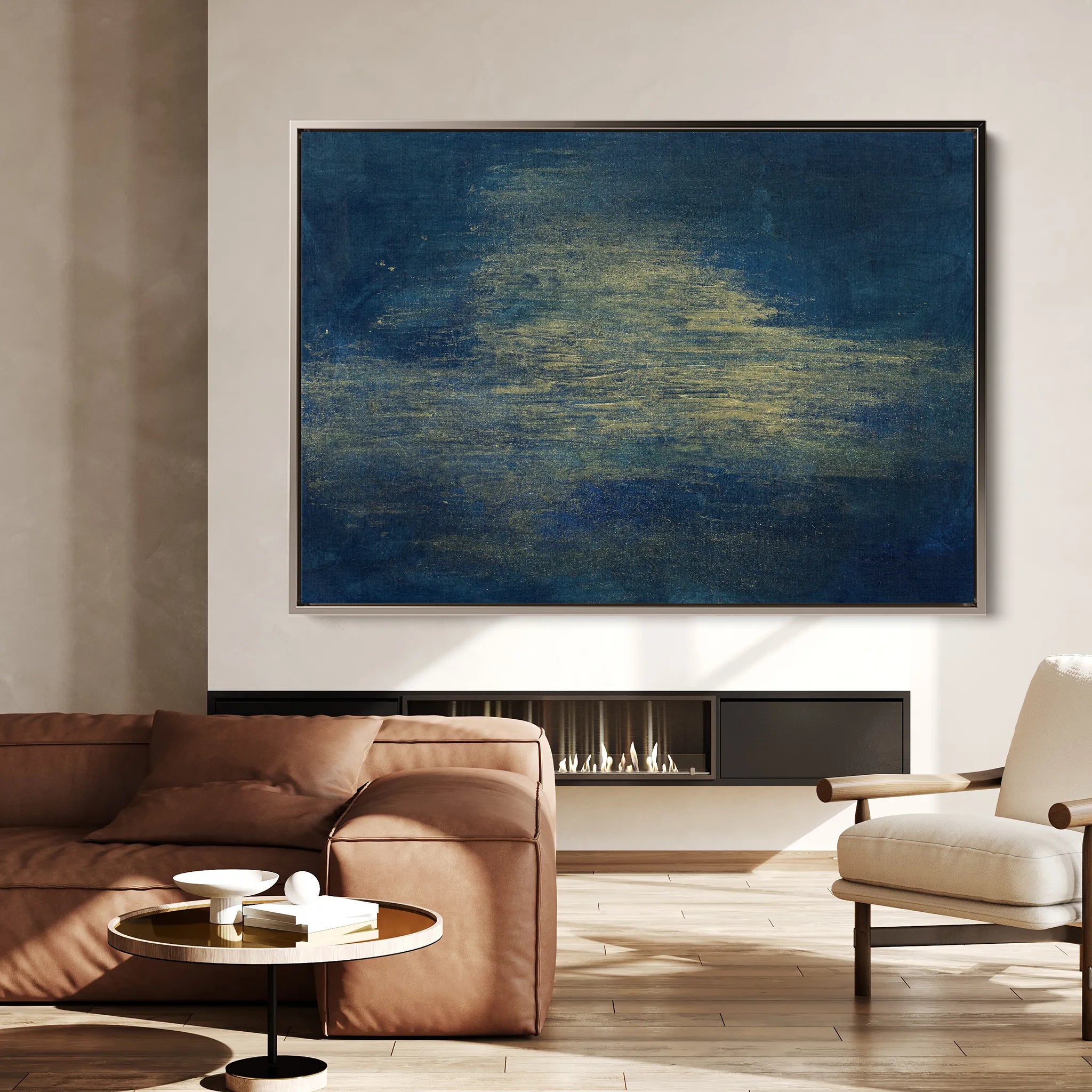 Abstract 186 Canvas Art 18" x 24" / 45 x 60 cm / Black