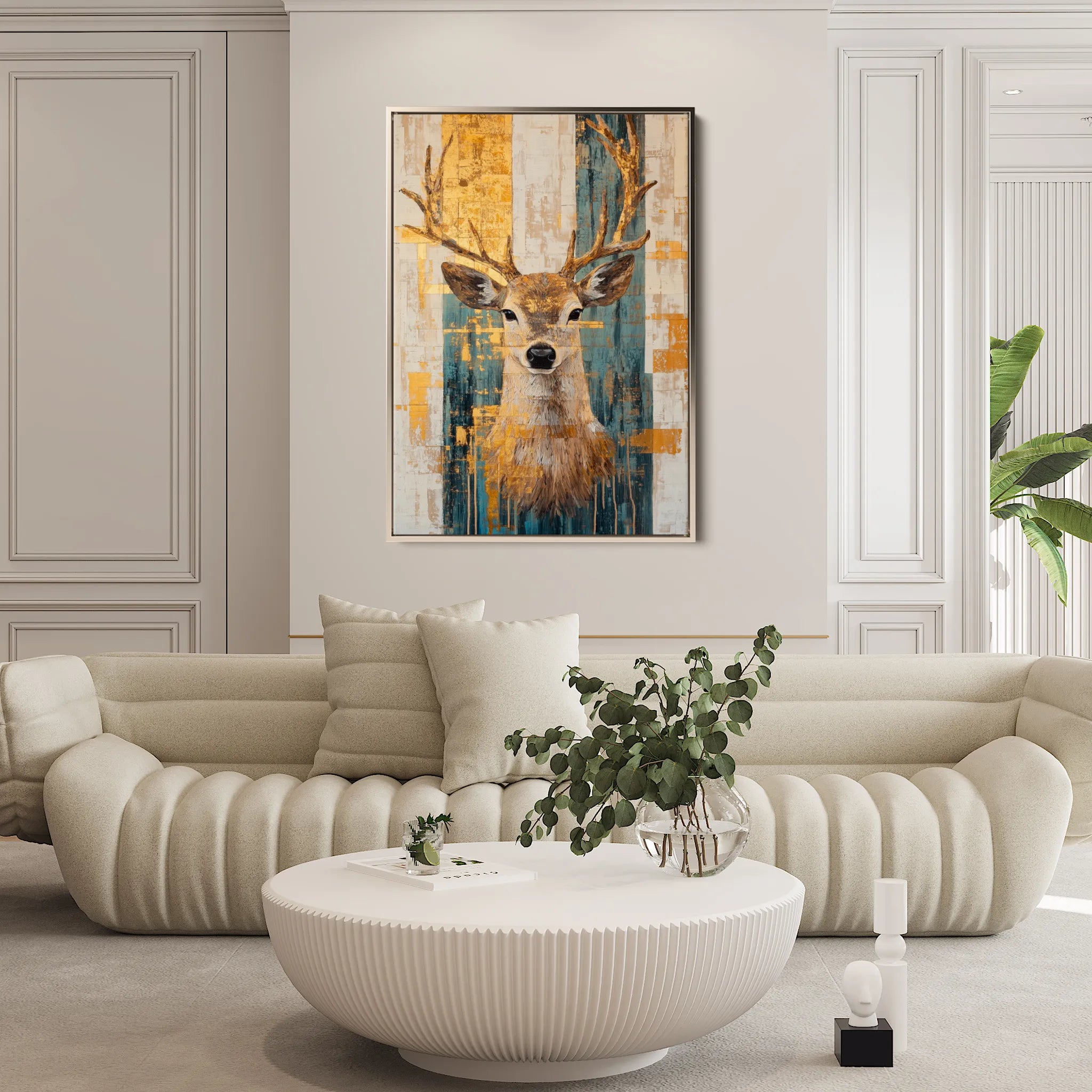 Animals 186 Canvas Art 18" x 24" / 45 x 60 cm / Black
