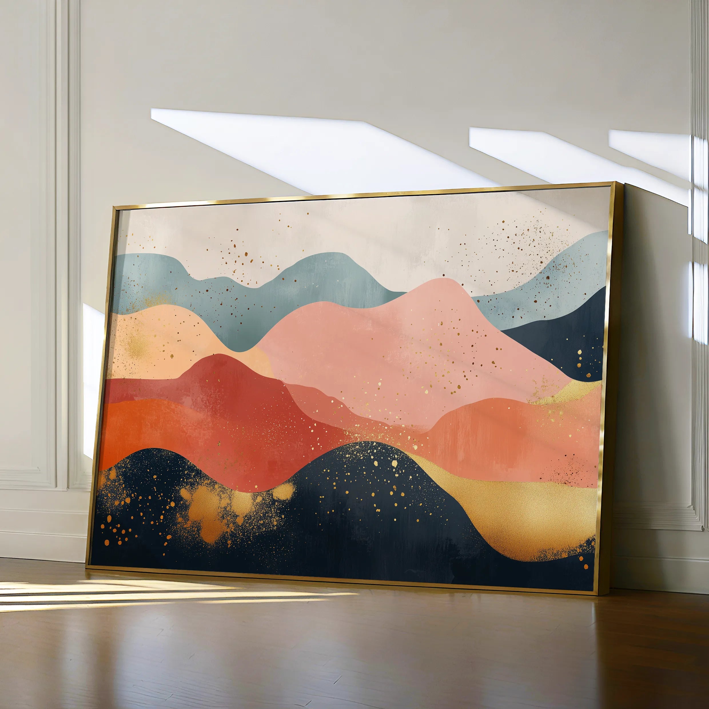 Boho 186 Canvas Art 18" x 24" / 45 x 60 cm / Black