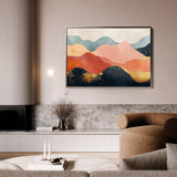Boho 186 Canvas Art 18" x 24" / 45 x 60 cm / Black