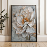 Floral 186 Canvas Art 18" x 24" / 45 x 60 cm / Black