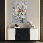 Floral 186 Canvas Art 18" x 24" / 45 x 60 cm / Black