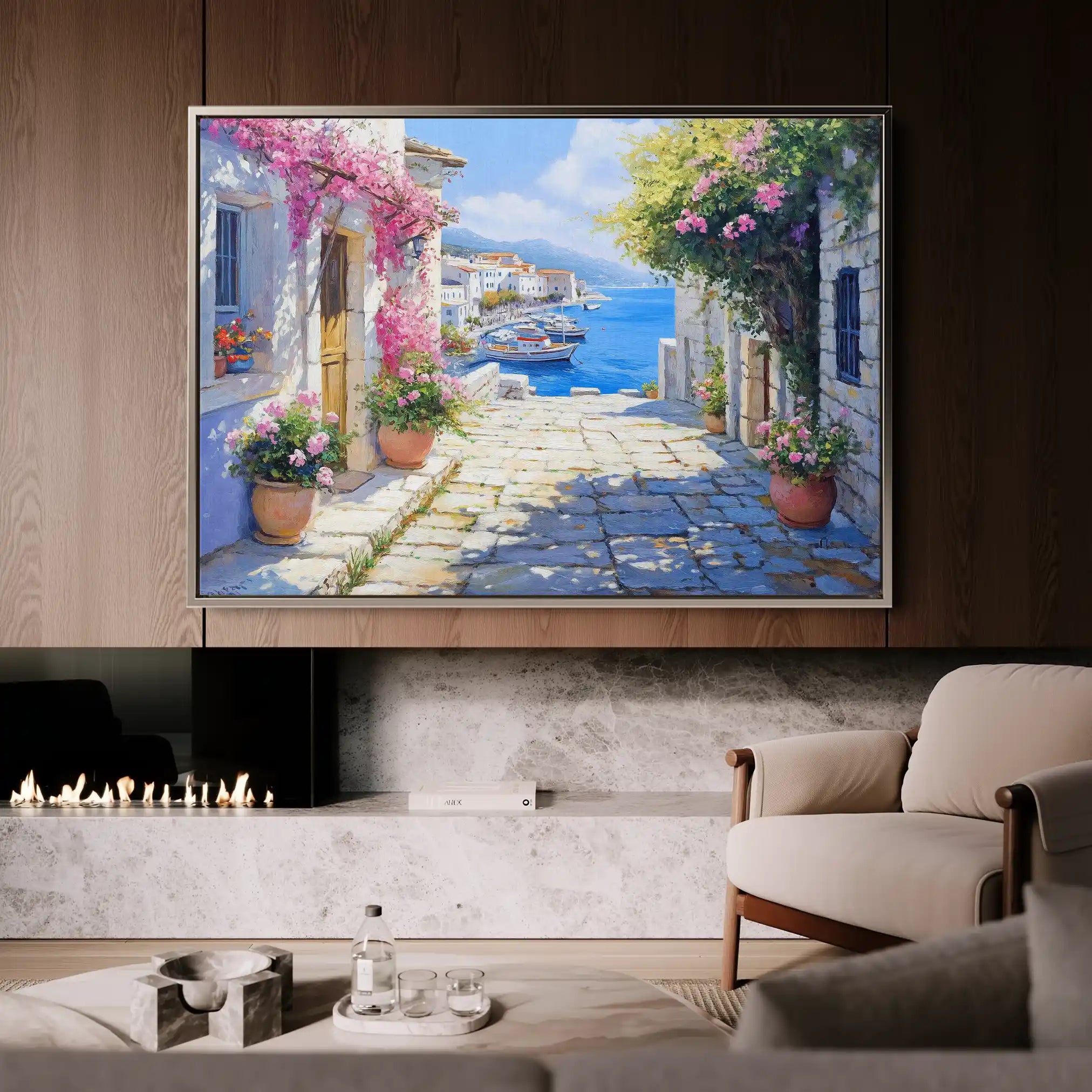 Landscape 186 Canvas Art 60 x 40 cm / Black
