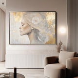 Portrait 186 Canvas Art 18" x 24" / 45 x 60 cm / Black