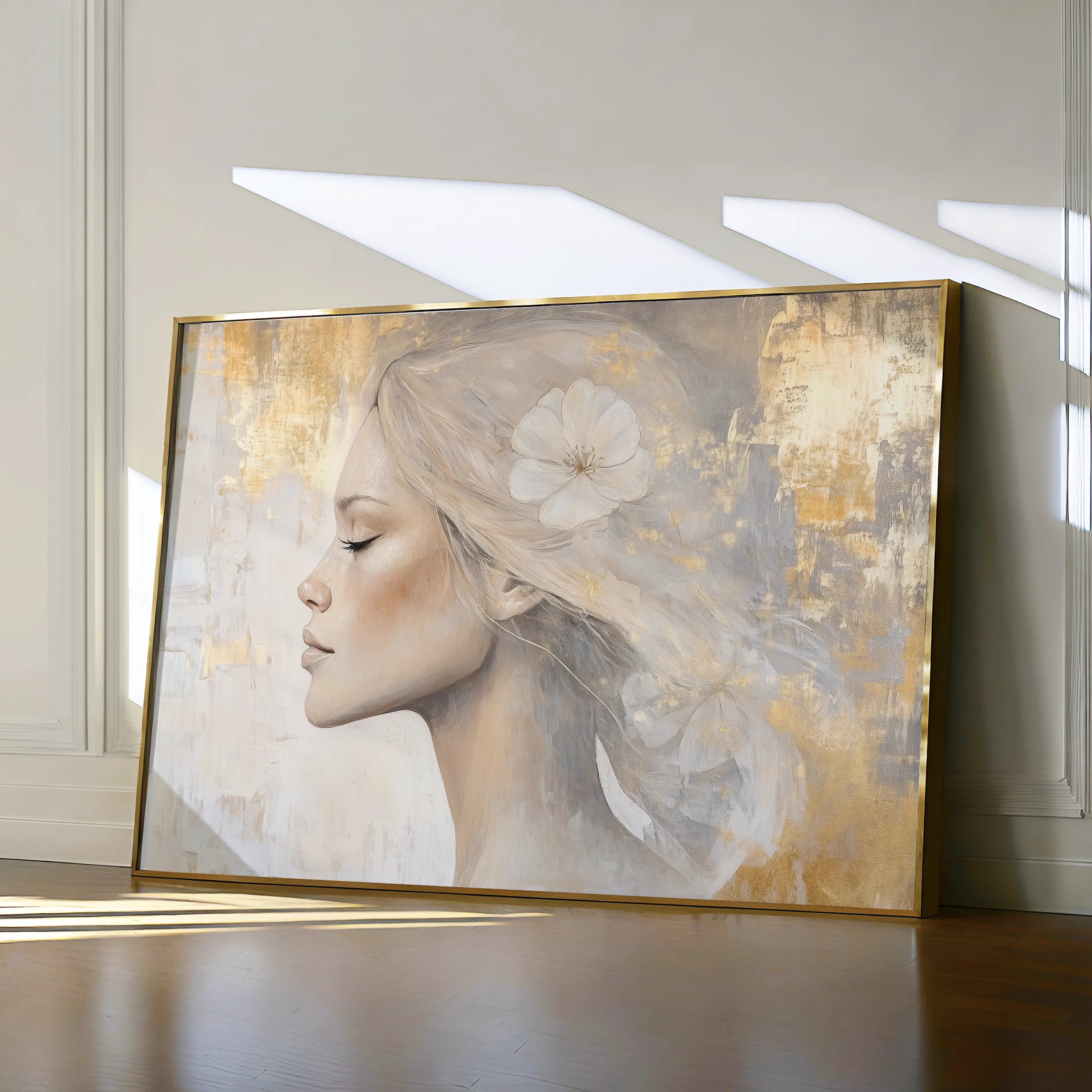 Portrait 186 Canvas Art 18" x 24" / 45 x 60 cm / Black
