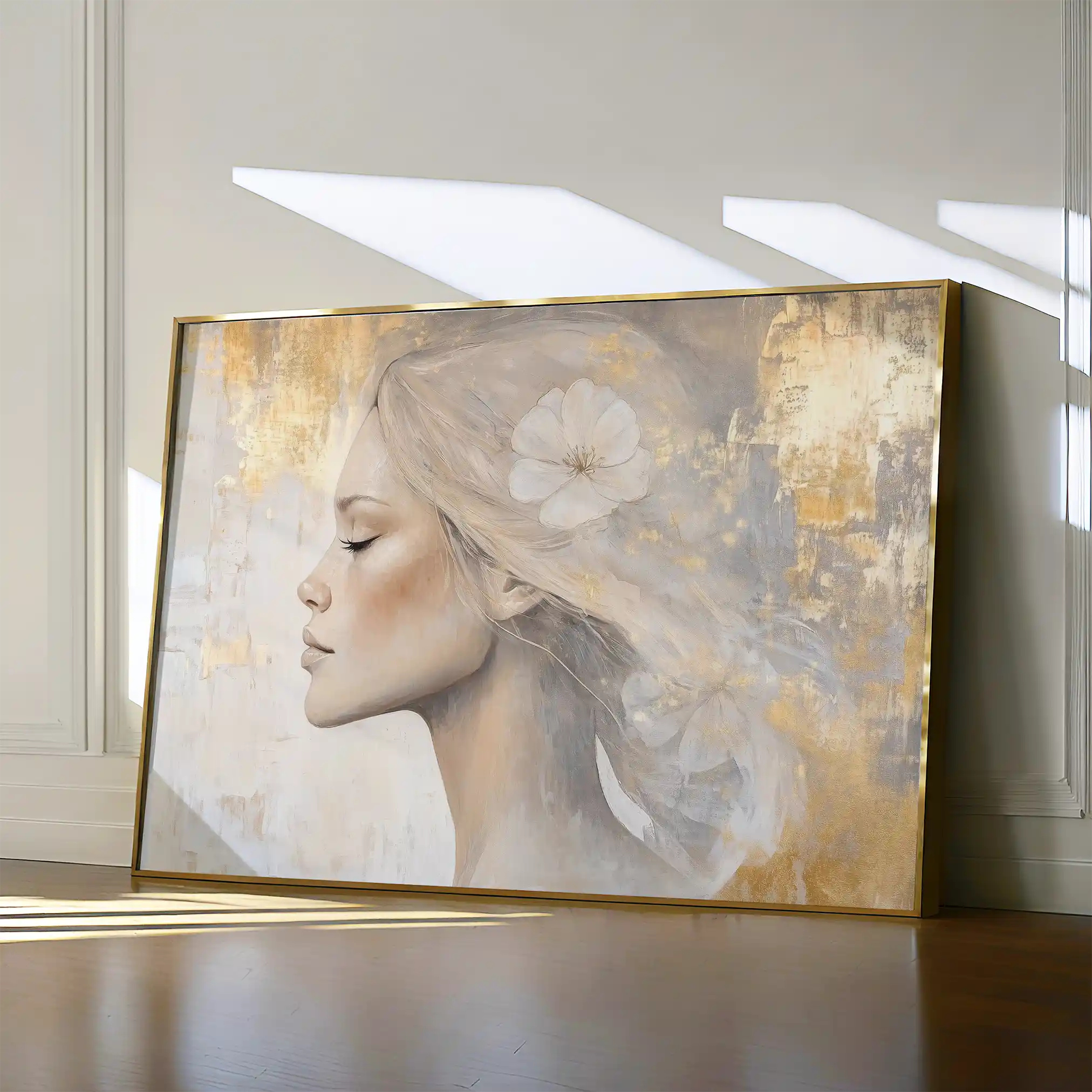 Portrait 186 Canvas Art 60 x 40 cm / Black