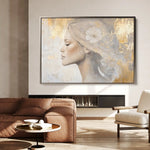 Portrait 186 Canvas Art 60 x 40 cm / Black