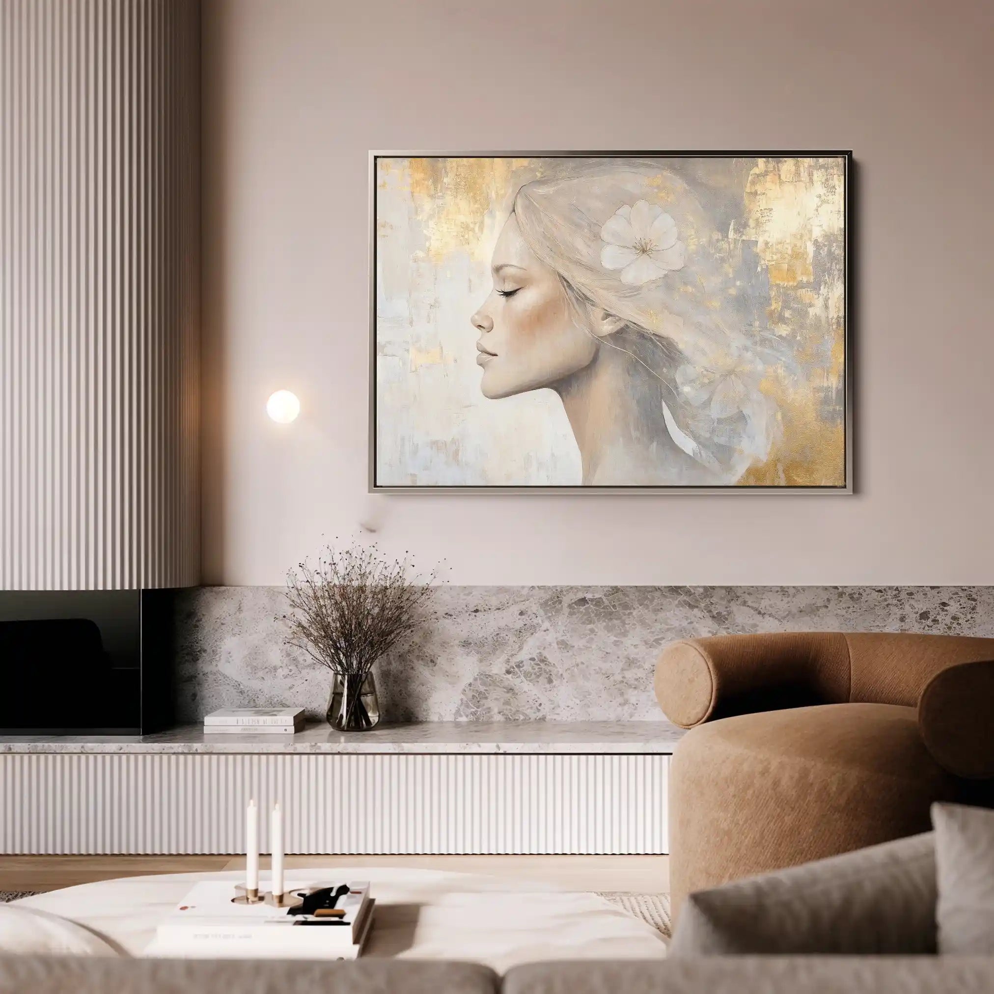 Portrait 186 Canvas Art 60 x 40 cm / Black
