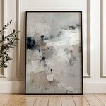 Abstract 1860 Canvas Art 18" x 24" / 45 x 60 cm / Black