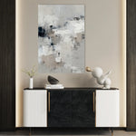 Abstract 1860 Canvas Art 18" x 24" / 45 x 60 cm / Black
