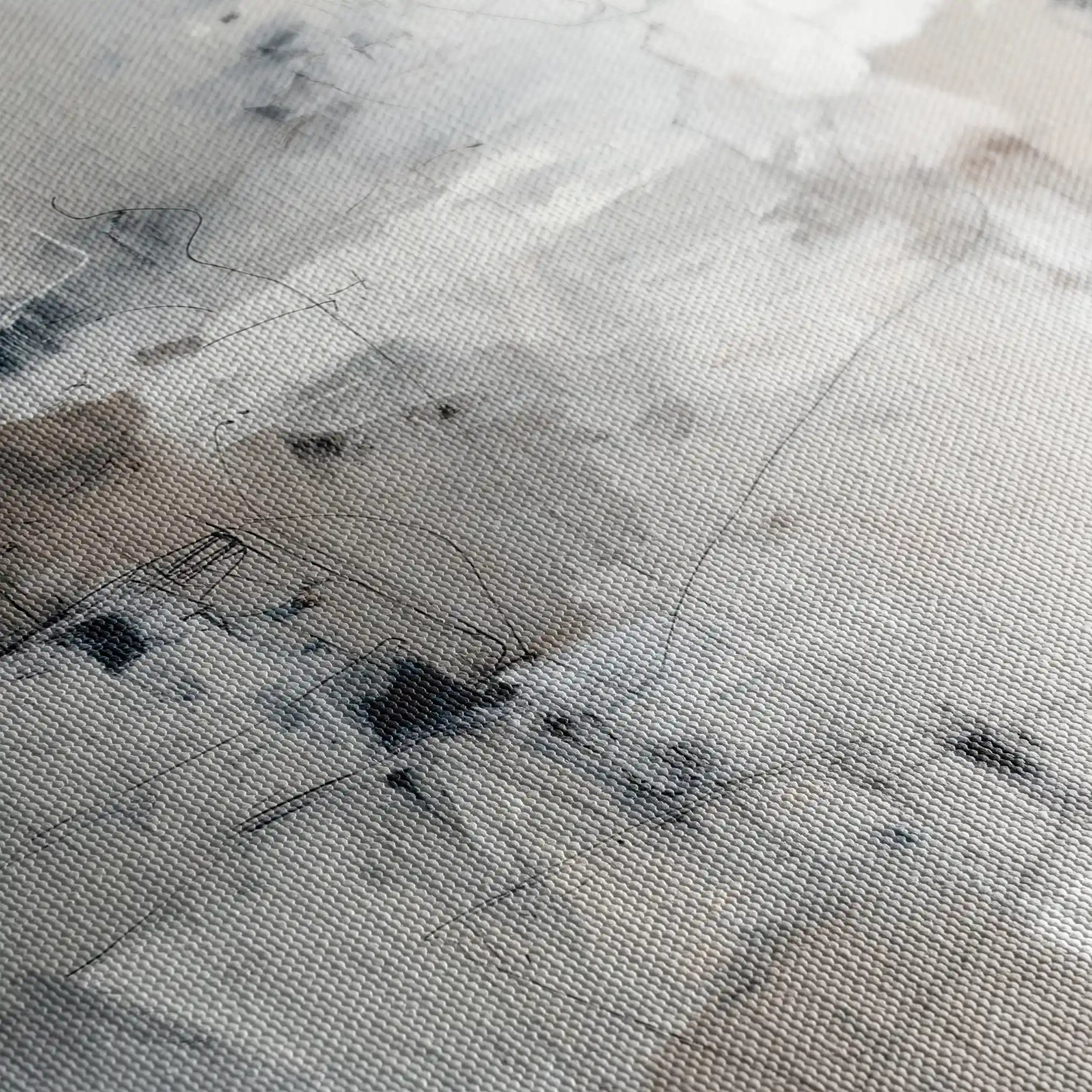 Abstract 1860 Canvas Art 60 x 40 cm / Black