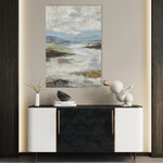 Abstract 1862 Canvas Art 18" x 24" / 45 x 60 cm / Black