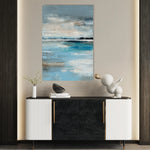 Abstract 1863 Canvas Art 18" x 24" / 45 x 60 cm / Black