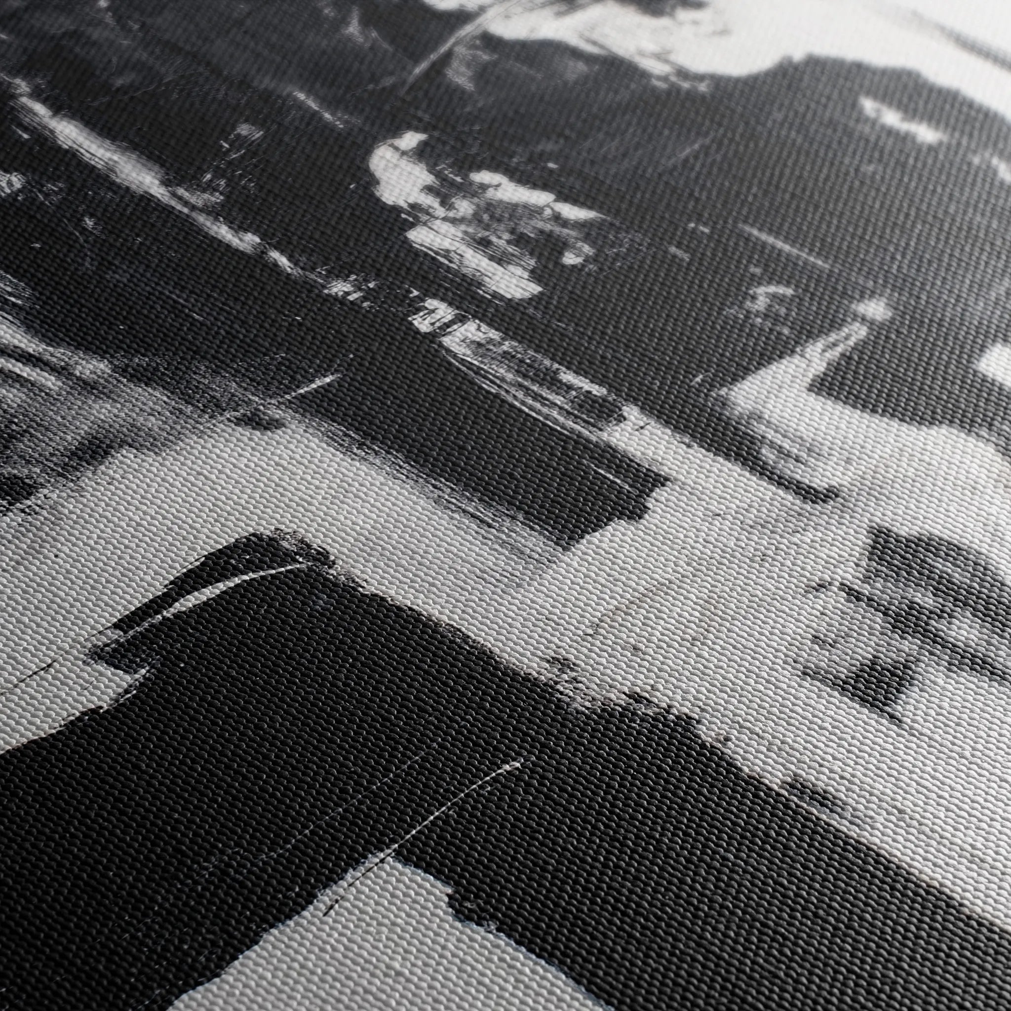 Abstract 1864 Canvas Art 18" x 24" / 45 x 60 cm / Black